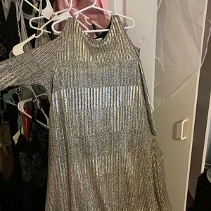 Silver formal dress